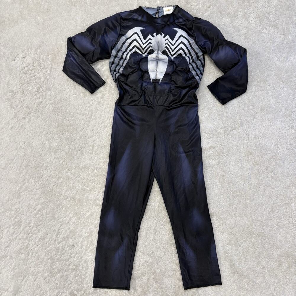 Jazwares Marvel Venom Boys 8-10 M Padded Muscle Jumpsuit Halloween Costume